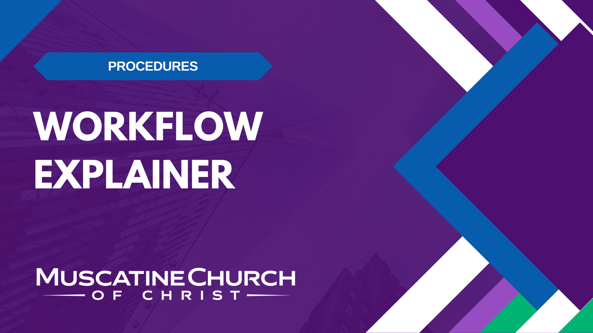 Weekly Worship Service Workflow Explainer
